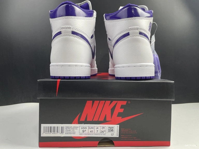 Air CD0461-151 1 WMNS Jordan  Purple” “Court 0521